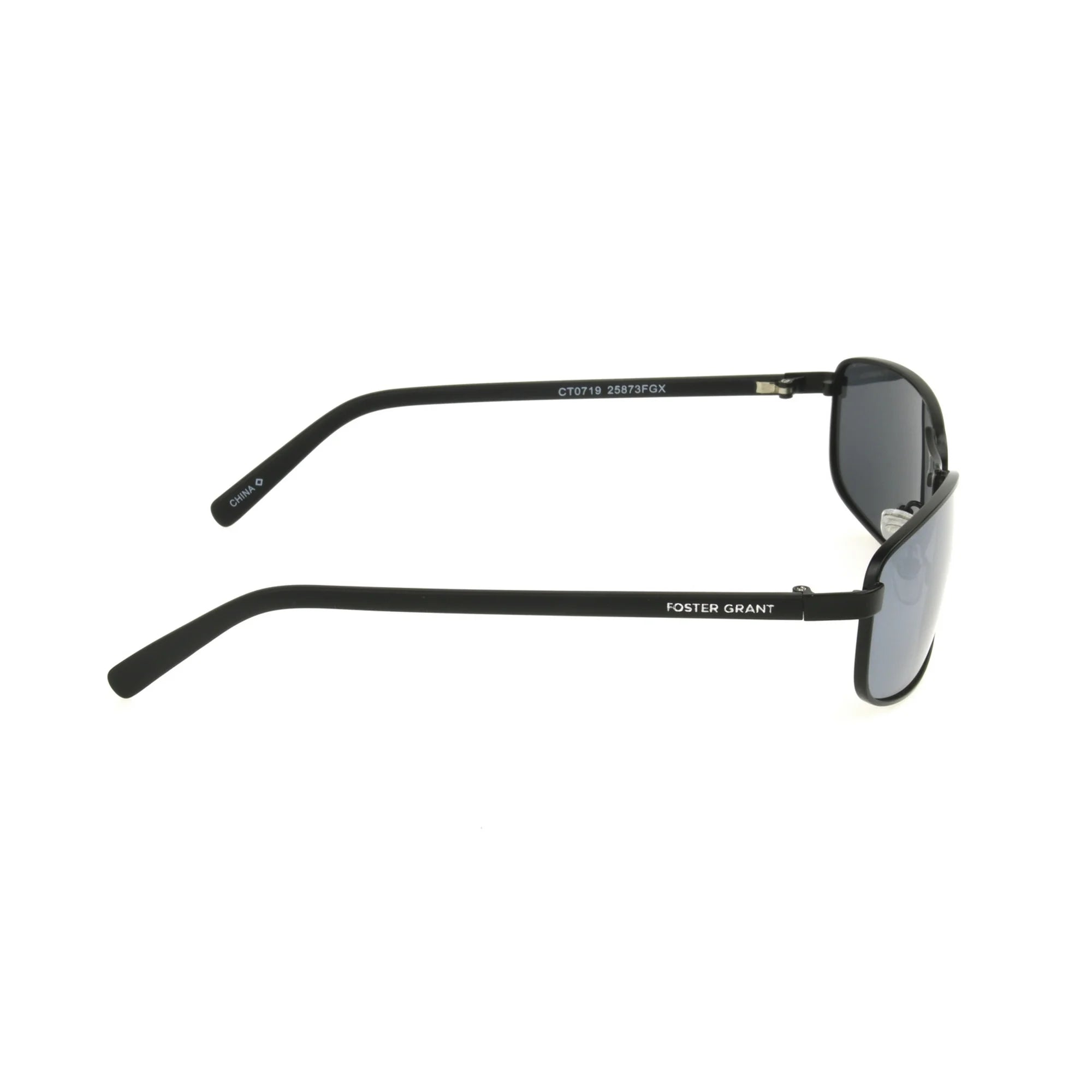 Foster Grant Men's Rectangle Fashion Sunglasses, Black LL04 |  WTWL117XA