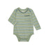 Garanimals Baby Boy Long Sleeve Striped Jersey Bodysuit with Pocket, Sizes 0-24 Months | WTWL833XA