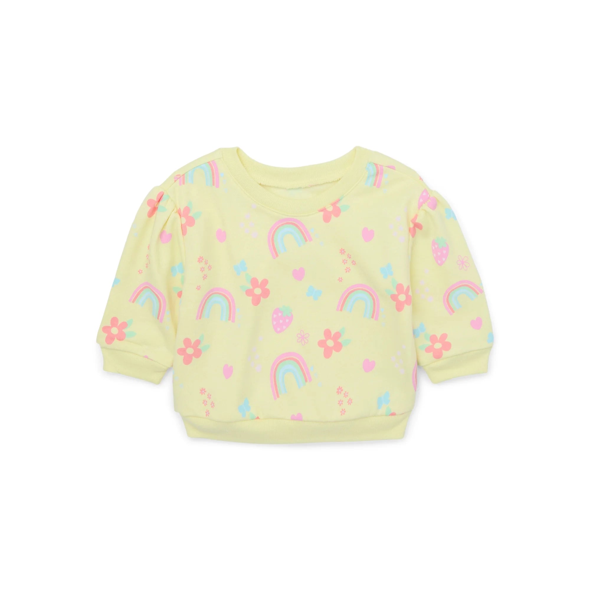 Garanimals Baby Girl Printed Fleece Top, Sizes 0-24 Months |   WTWL835XA