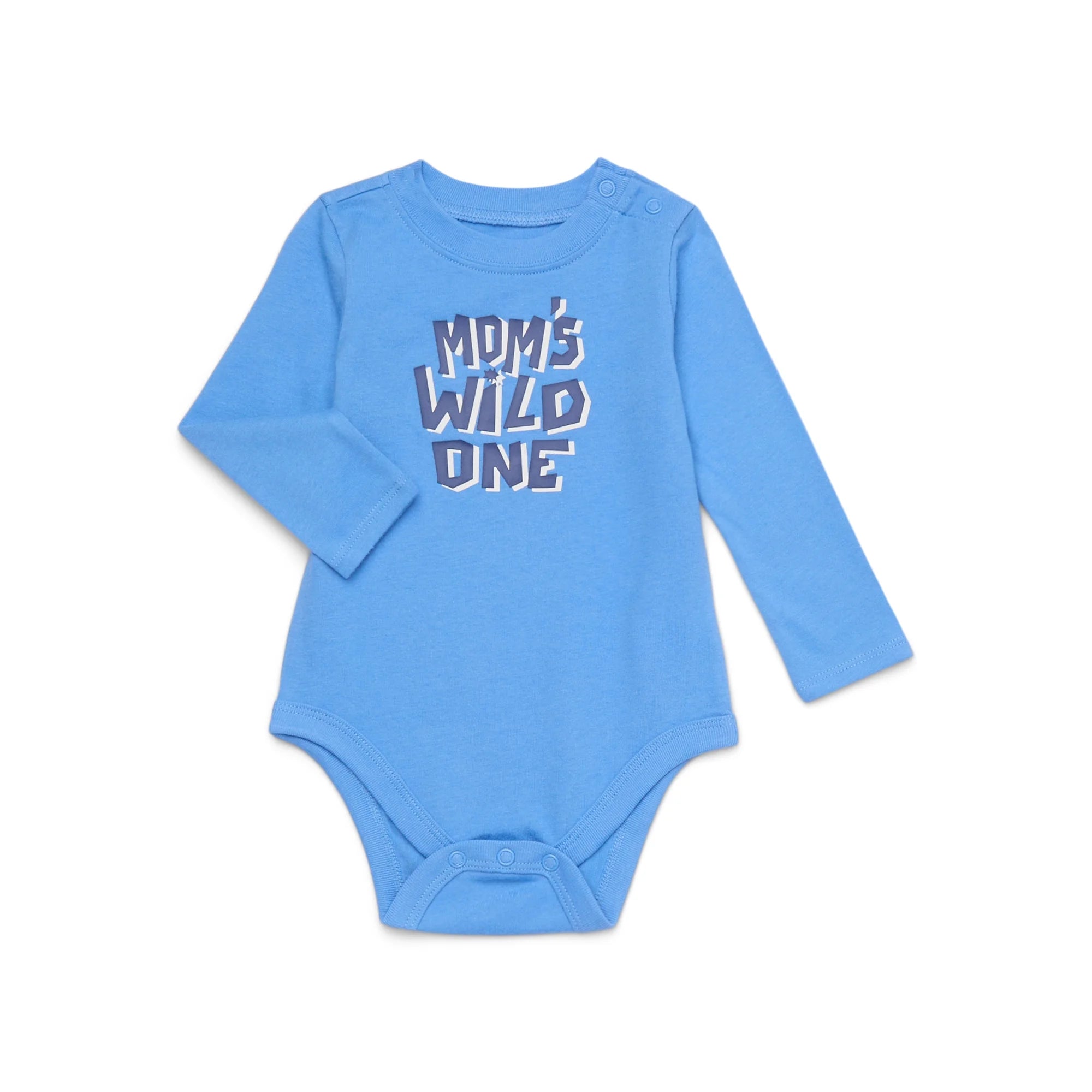 Garanimals Baby Boy Long Sleeve Jersey Graphic Bodysuit, Sizes 0-24 Months | WTWL817XA