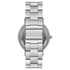 George Brand Men's Wristwatch: Silver Tone Case, Black Dial, 3-Link Bracelet   |  WTWL664XA
