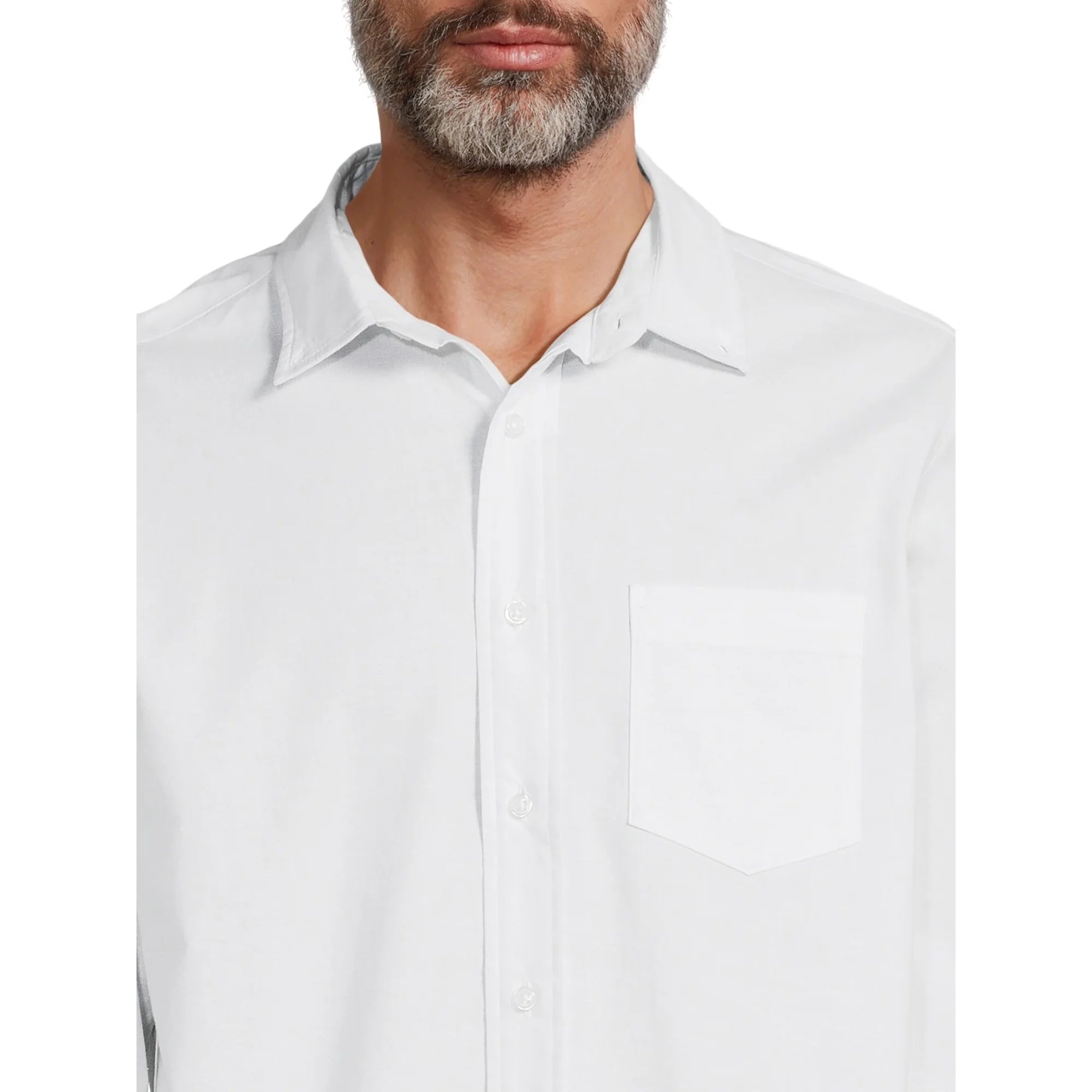 George Men's Long Sleeve Poplin Button-Up Shirt | WTWL352XA