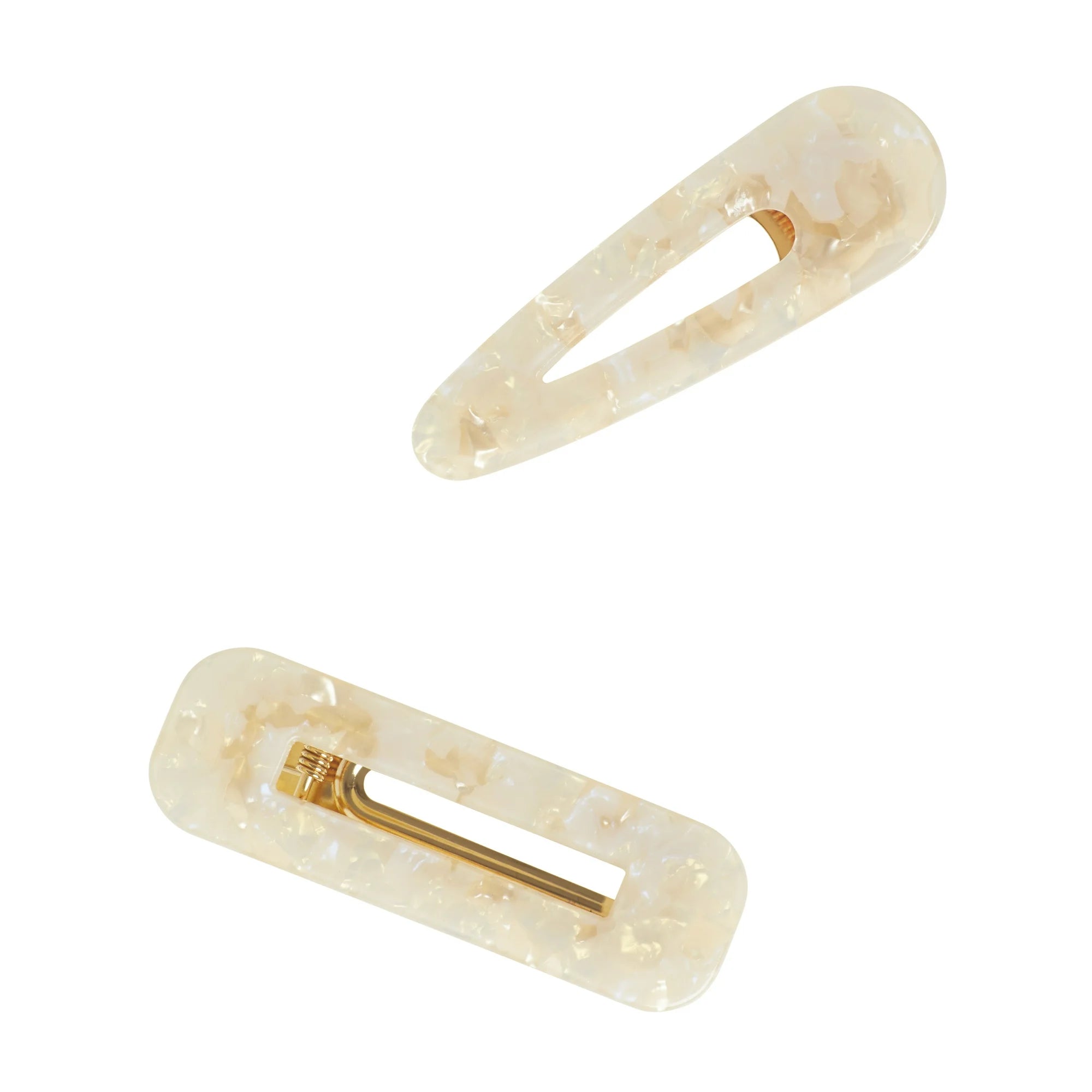 Goody Resin Hinge Clip Slideproof Grip 2Ct Luxe Cream | WTWL176XA