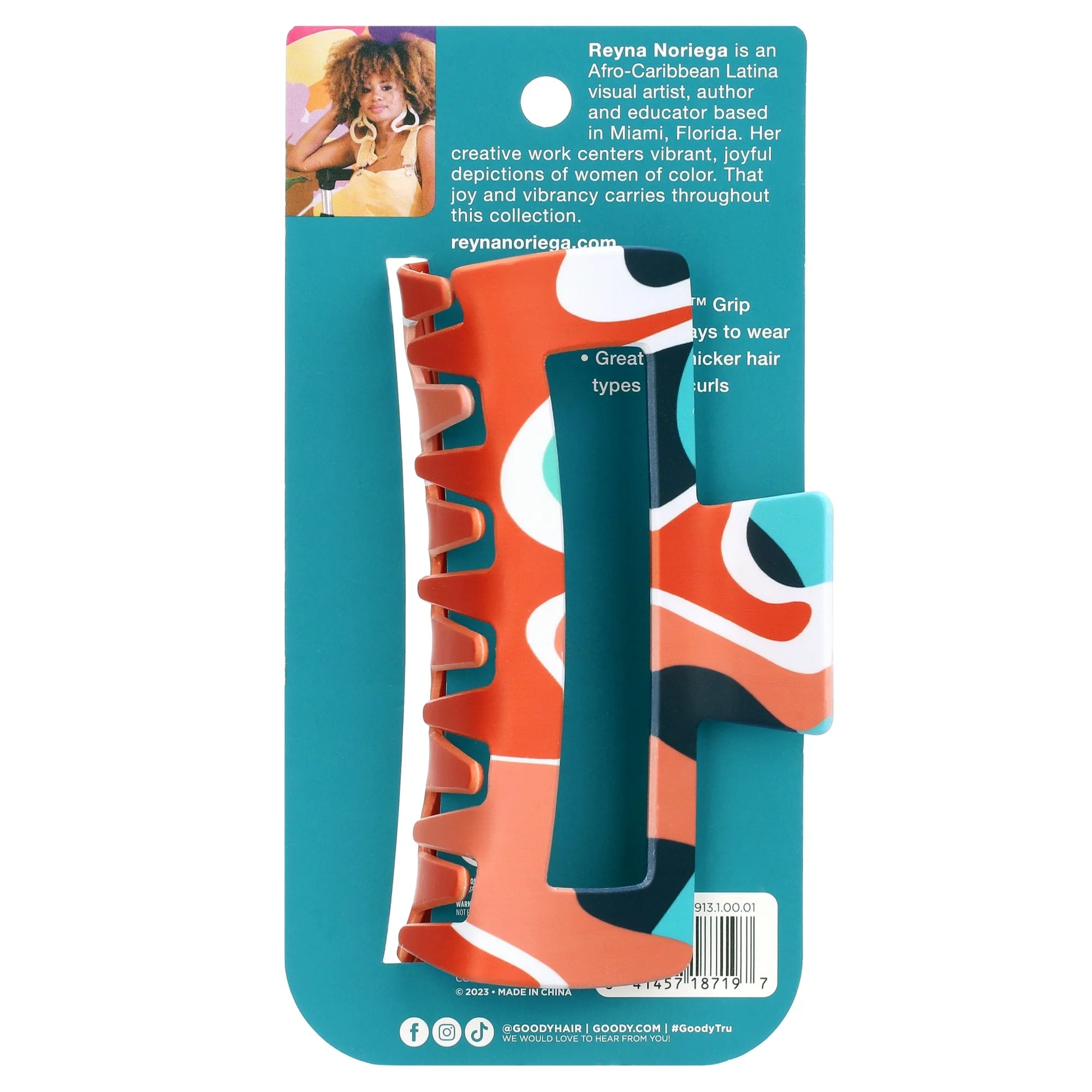 Goody Tru X Reyna Noriega Collab Medium Slideproof Claw Clip 1 Ct | WTWL425XA