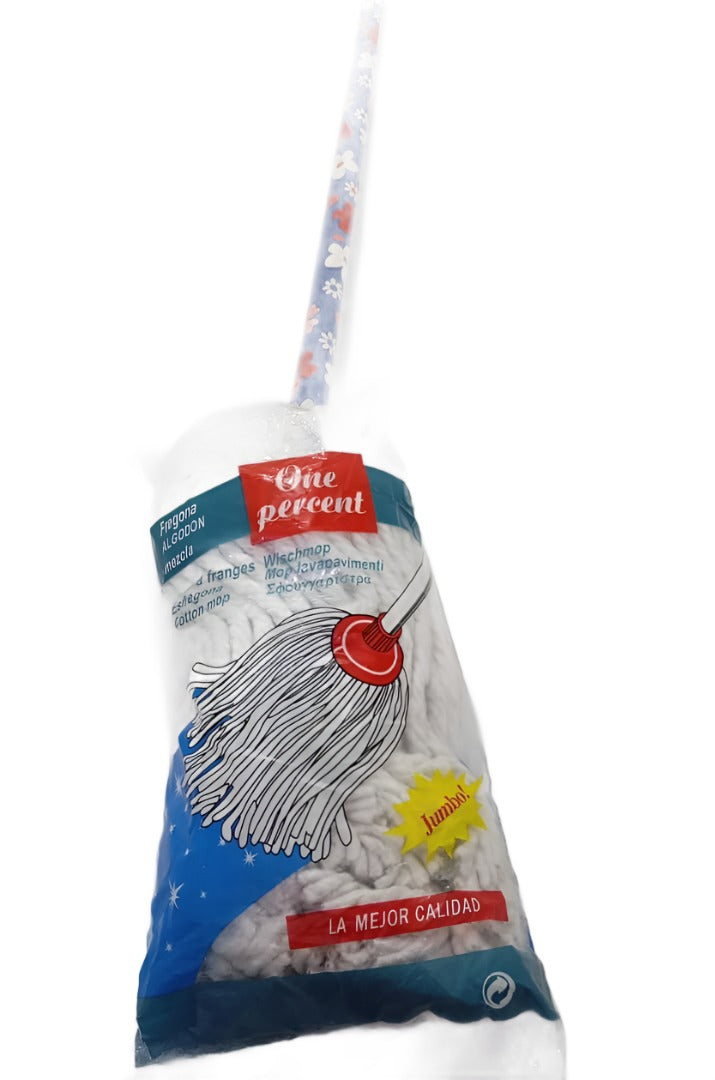 Quality One Percent Jumbo Cotton Mop, Blue l HRC1a