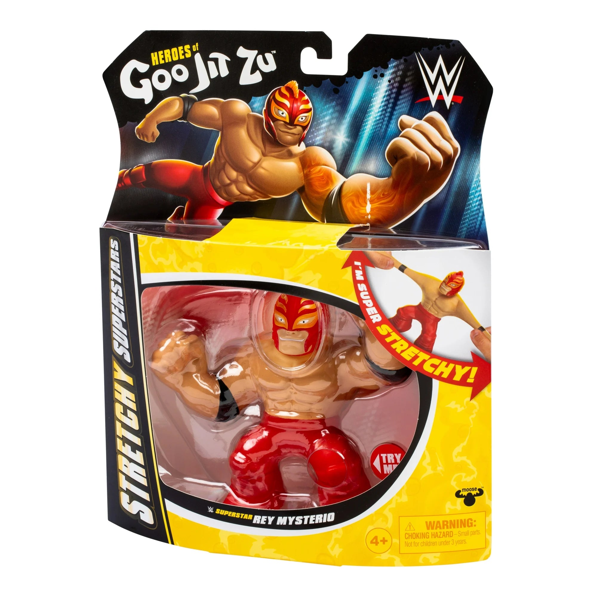 Heroes of Goo Jit Zu WWE Stretchy Superstars Rey Mysterio, Stretchy Action Figure, Ages 4+  |  WTWL766XA