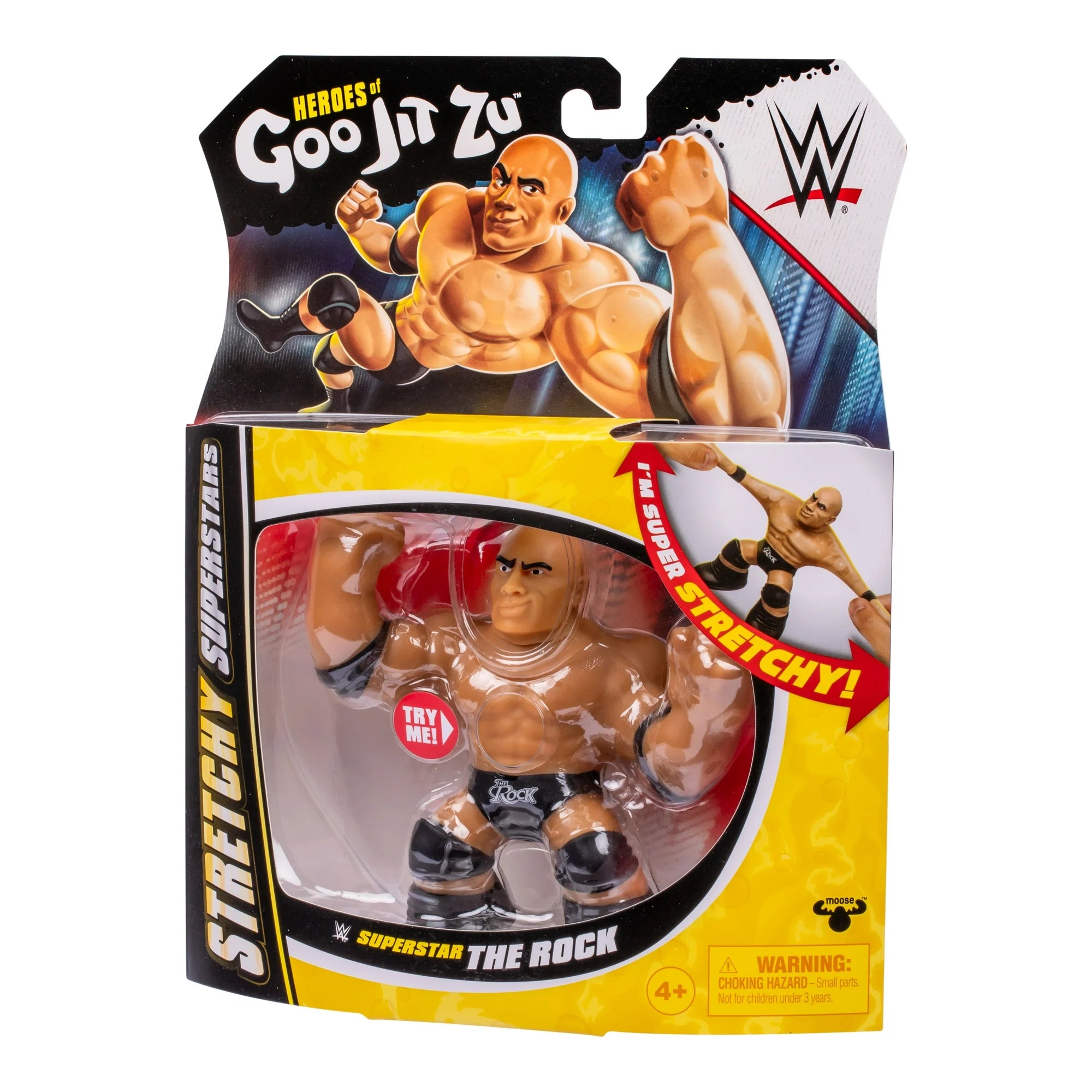 Heroes of Goo Jit Zu WWE Stretchy Superstars The Rock, Stretchy Action Figure, Ages 4+ |  WTWL705XA