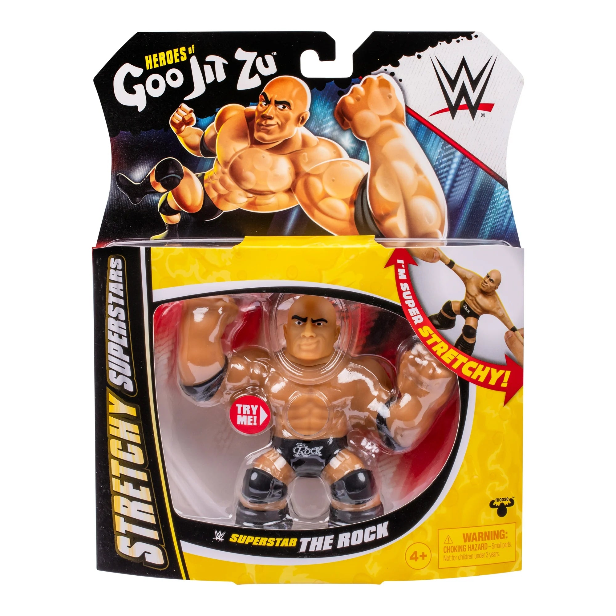 Heroes of Goo Jit Zu WWE Stretchy Superstars The Rock, Stretchy Action Figure, Ages 4+ |  WTWL705XA