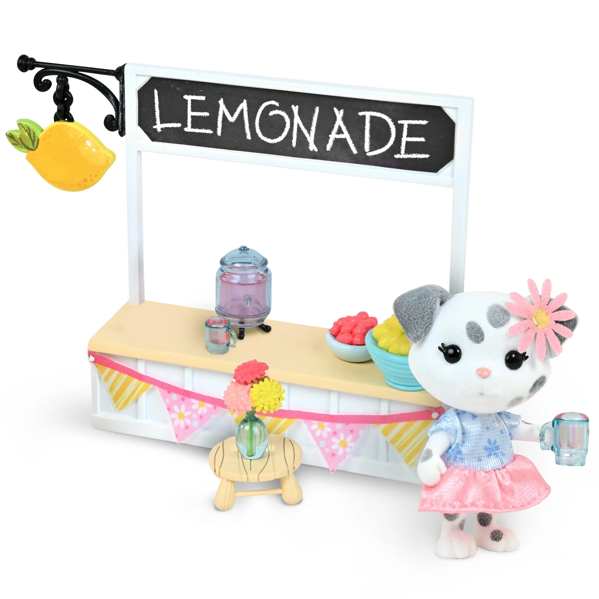 Honey Bee Acres Sweet & Sour Lemonade Stand Playset with Dog Figure, 9 Piece, Ages 3+ | WTWL745XA