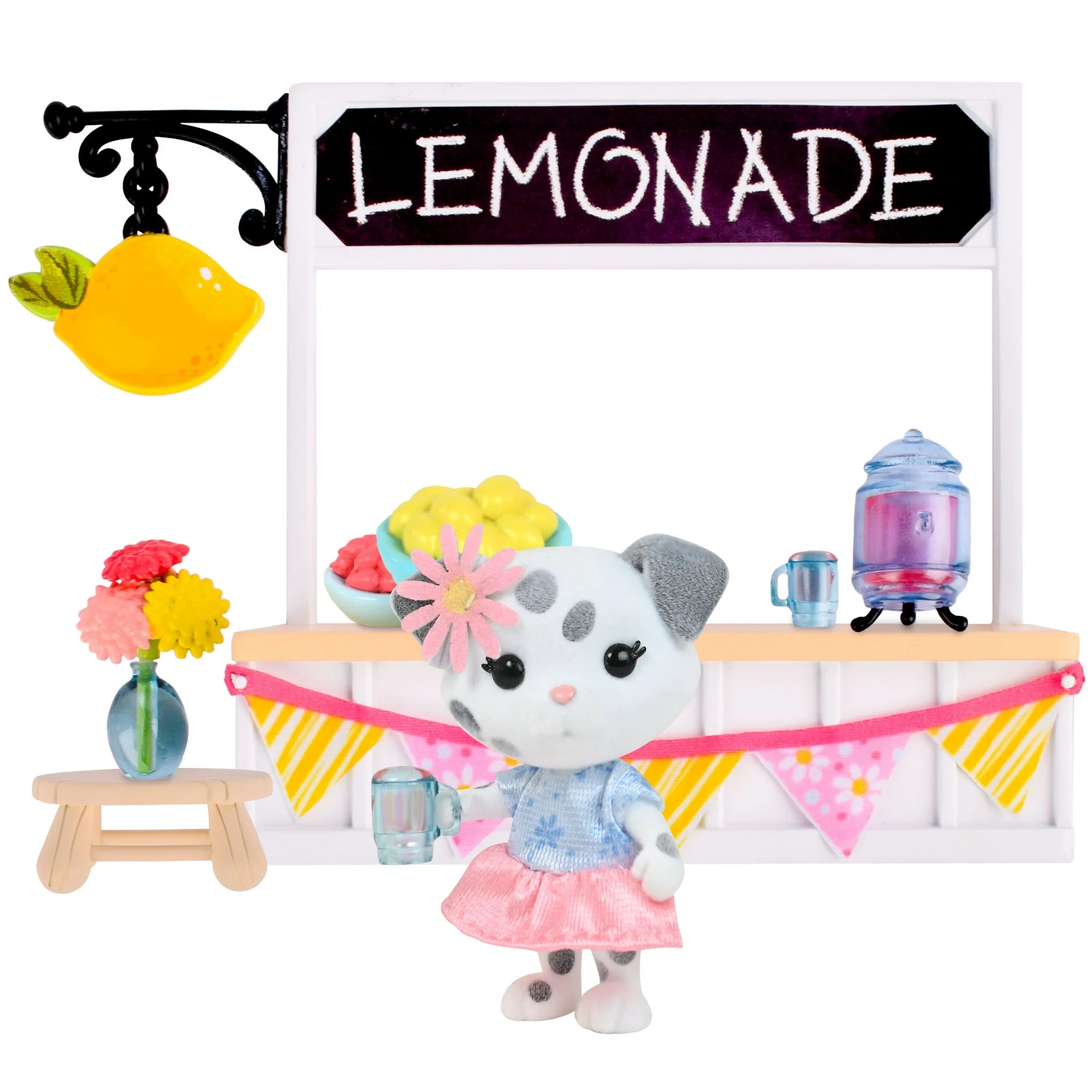 Honey Bee Acres Sweet & Sour Lemonade Stand Playset with Dog Figure, 9 Piece, Ages 3+ | WTWL745XA