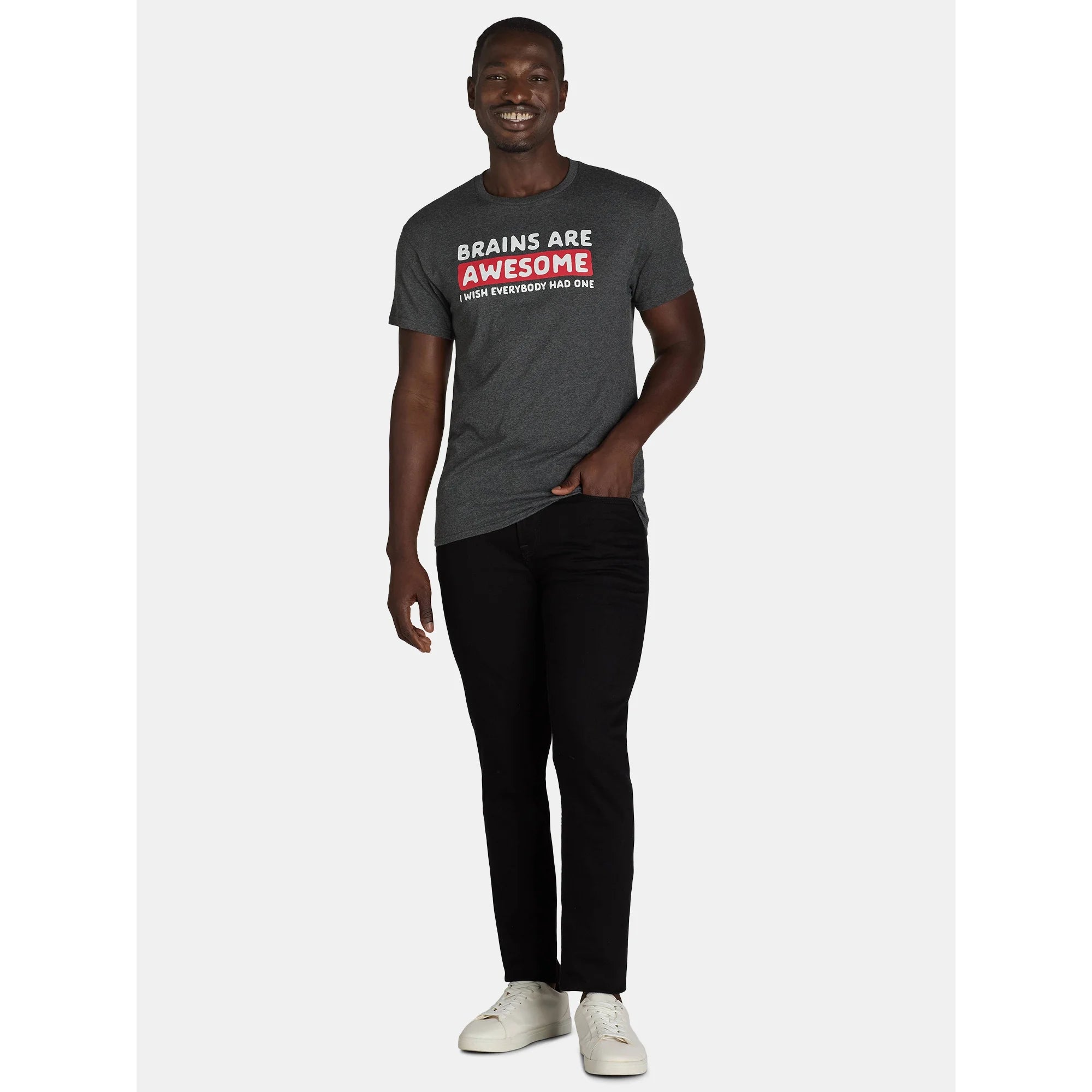 Humor Men's and Big Men's Brains are Awesome, I Wish Everybody Had One Graphic Tee | WTWL102XA