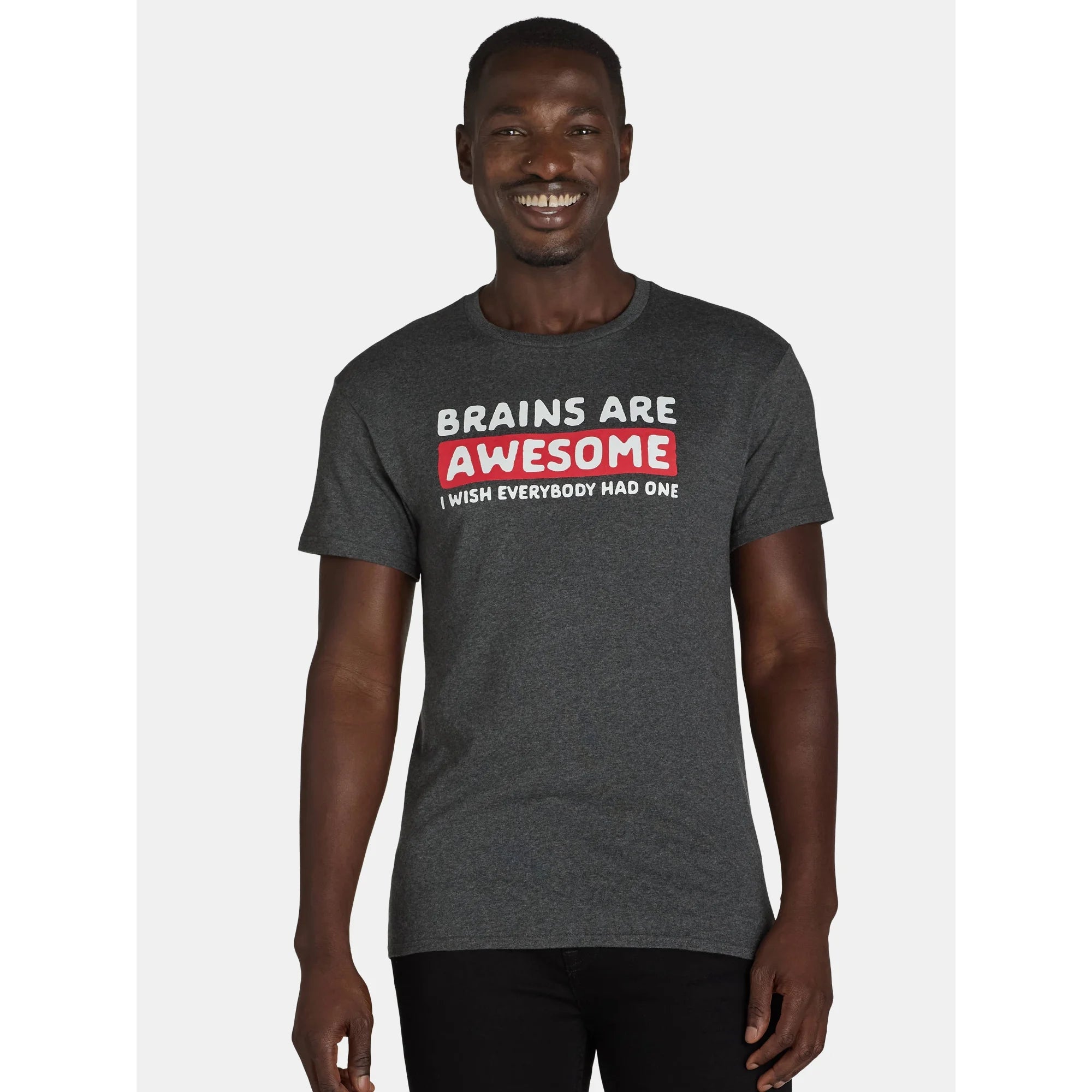 Humor Men's and Big Men's Brains are Awesome, I Wish Everybody Had One Graphic Tee | WTWL102XA