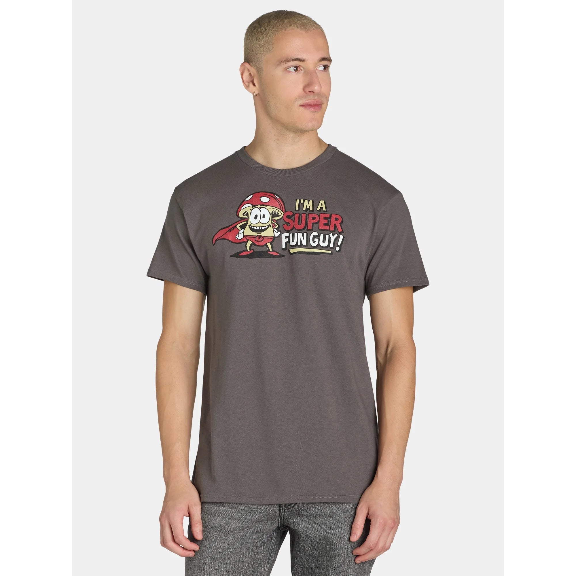 Humor Men's and Big Men's I'm a Super Fun Guy Graphic Tee with Short Sleeves | WTWL93XA