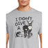 I Don't Give a Rat's Funny Men's Graphic Tee with Short Sleeves | WTWL91XA