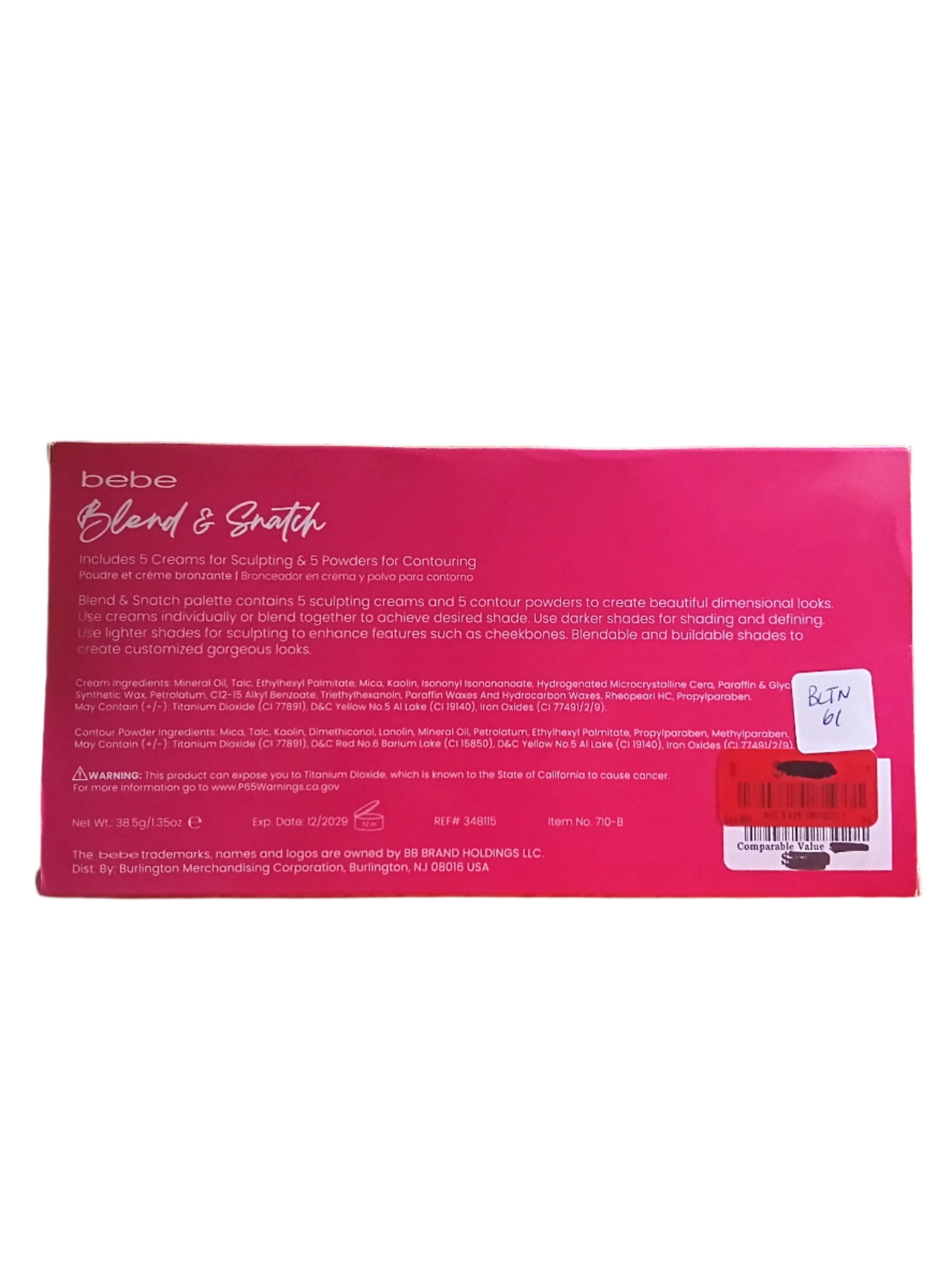 Bebe Blend & Stretch Face Powder Set (Includes 5 Sculpting Cream & 5 Powders) | BLTN61