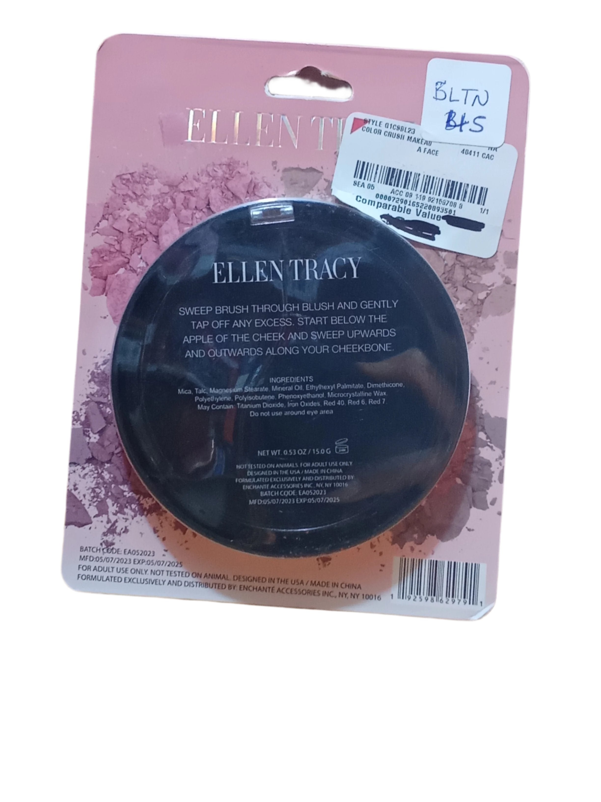 Ellen Tracy Foundation Powder Blush Palette, Face Powder (4 Color Shades) | BLTN45