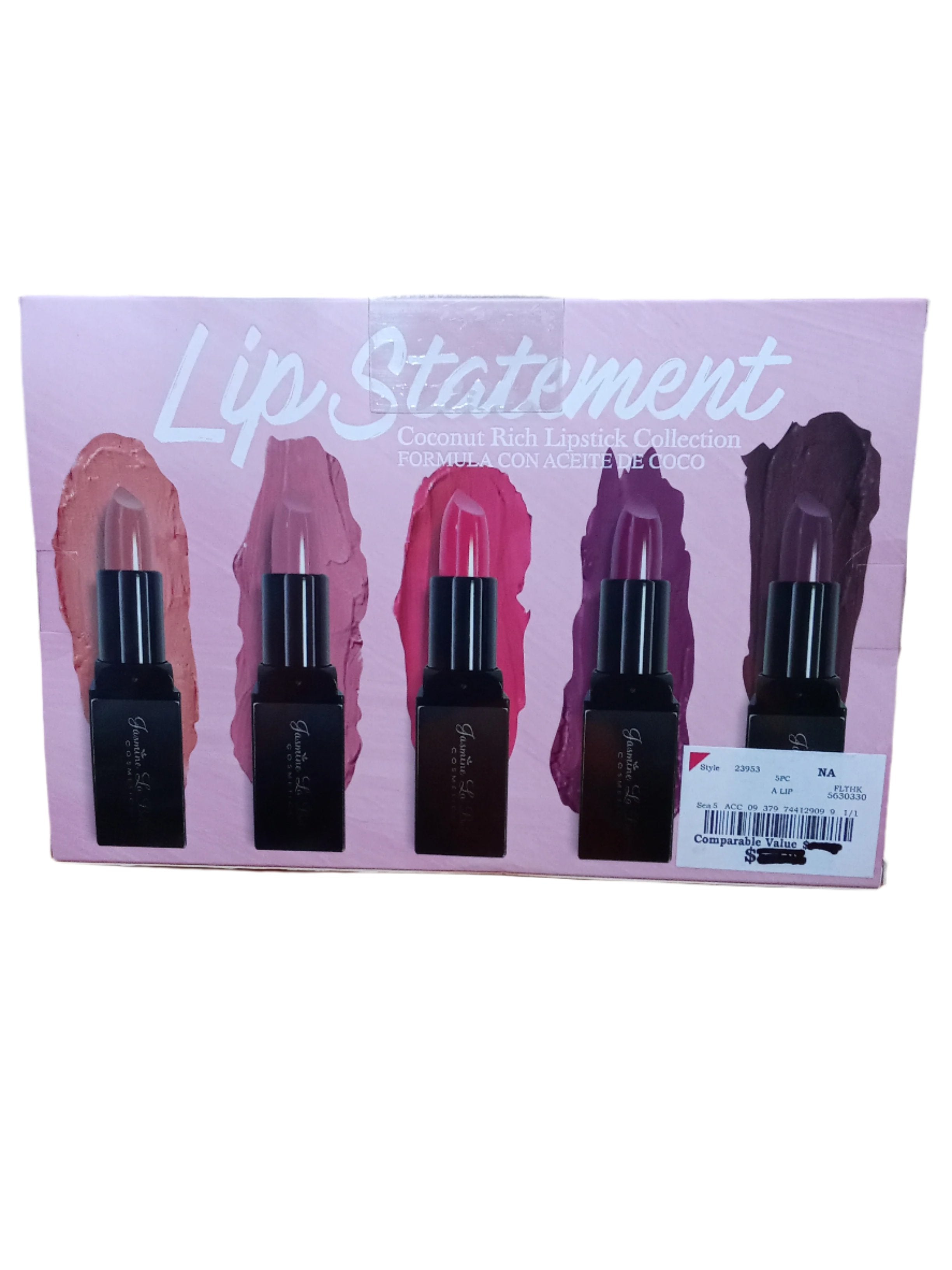 Jasmine LaBelle Cosmetics Lip Statement Lipstick, By Set or By Piece (5 pieces/set) | BLTN62