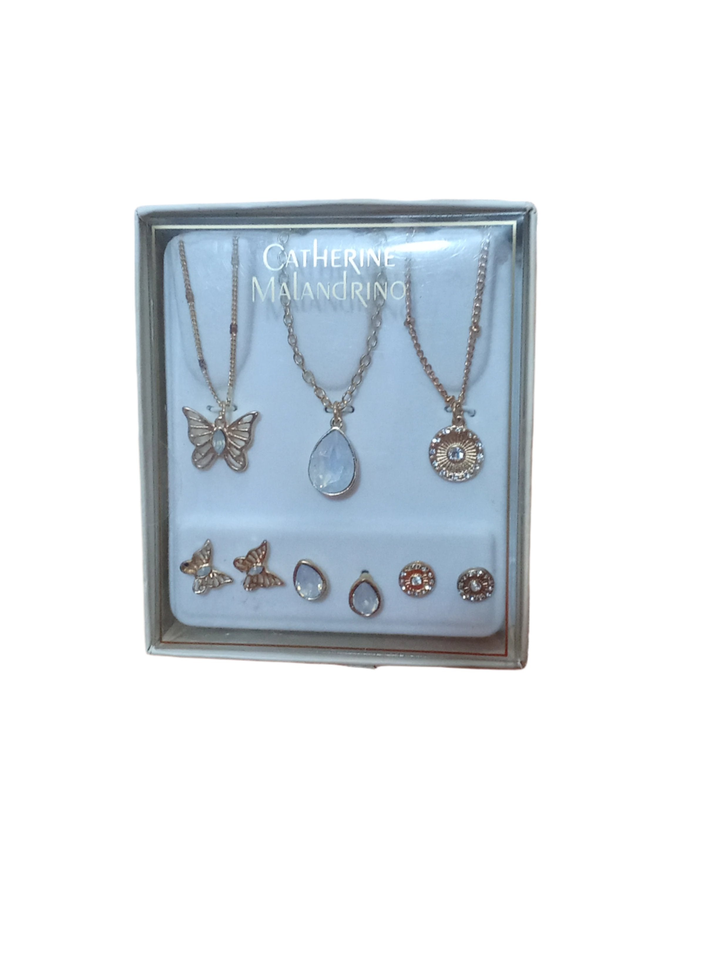 Catherine Malandrino Jewelry, Available as set or individual Piece (Set includes 3 or 1 Necklace and 3 or 1 Pair of Earing) | BLTN5