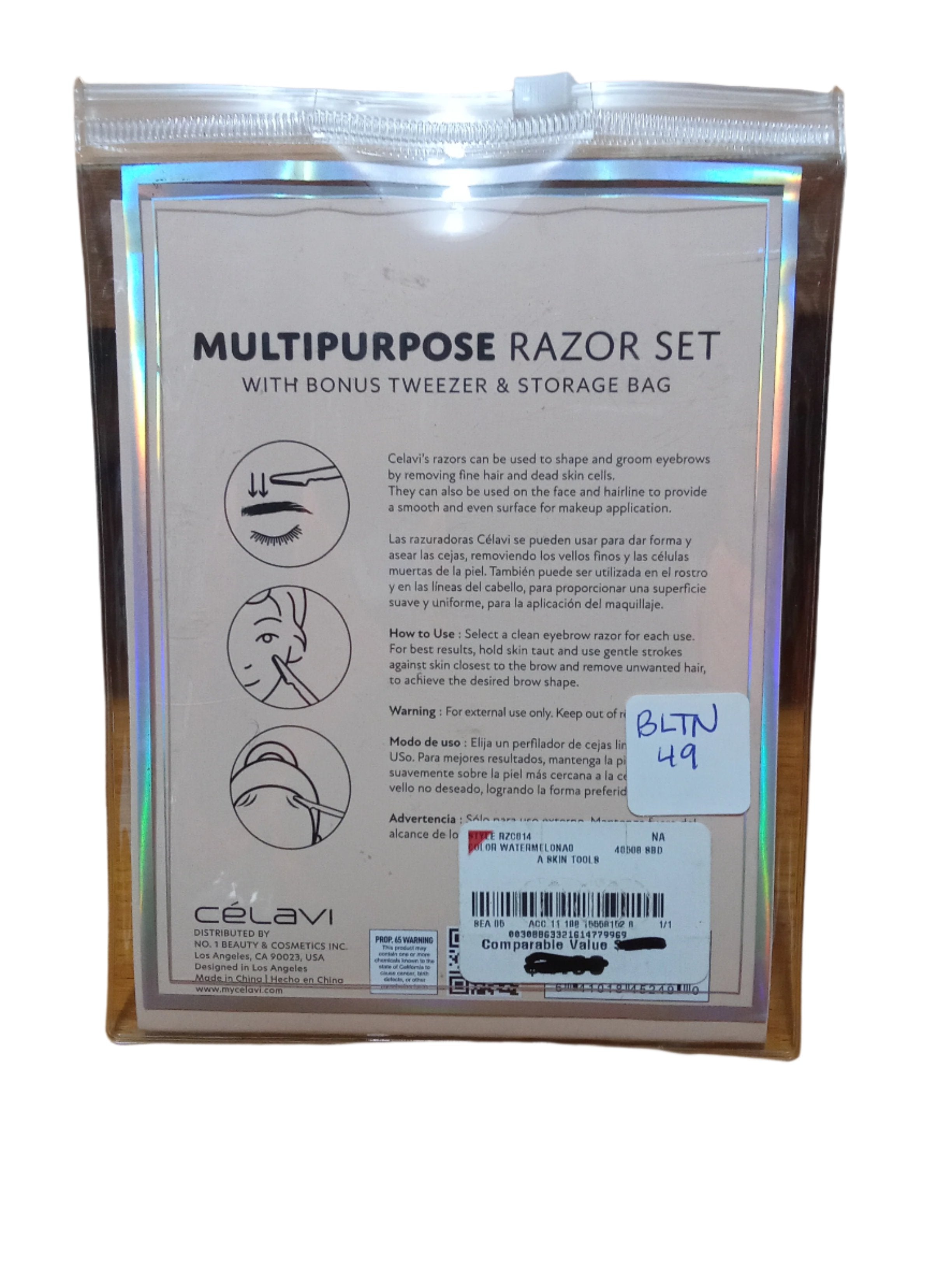 Multipurpose Unisex Shaving Razor, by Pack or by Piece (7 Pieces per pack) | BLTN49