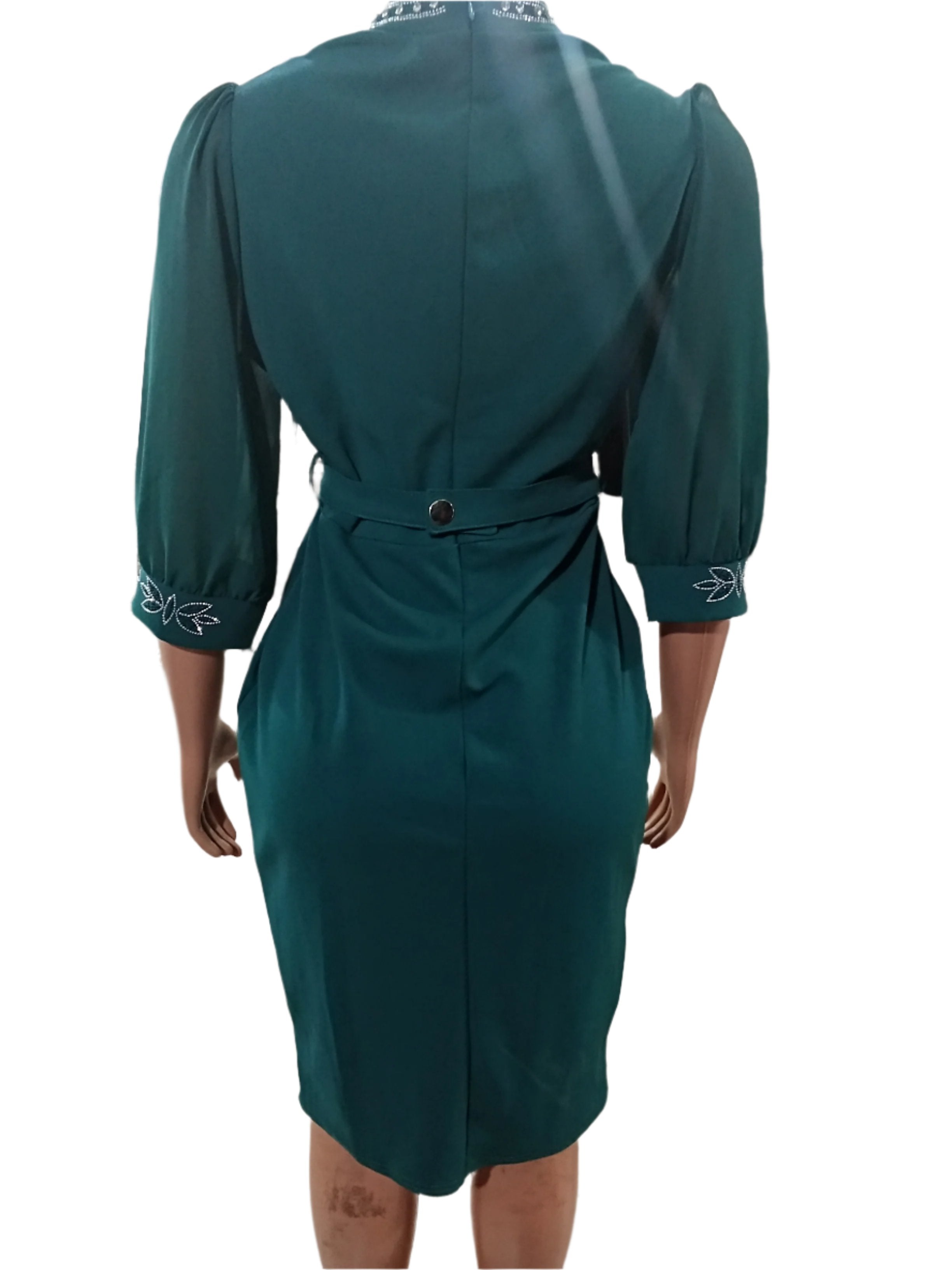 Best Selling Stone Gown (Dress) for Ladies 2XL, Green | MNE4a