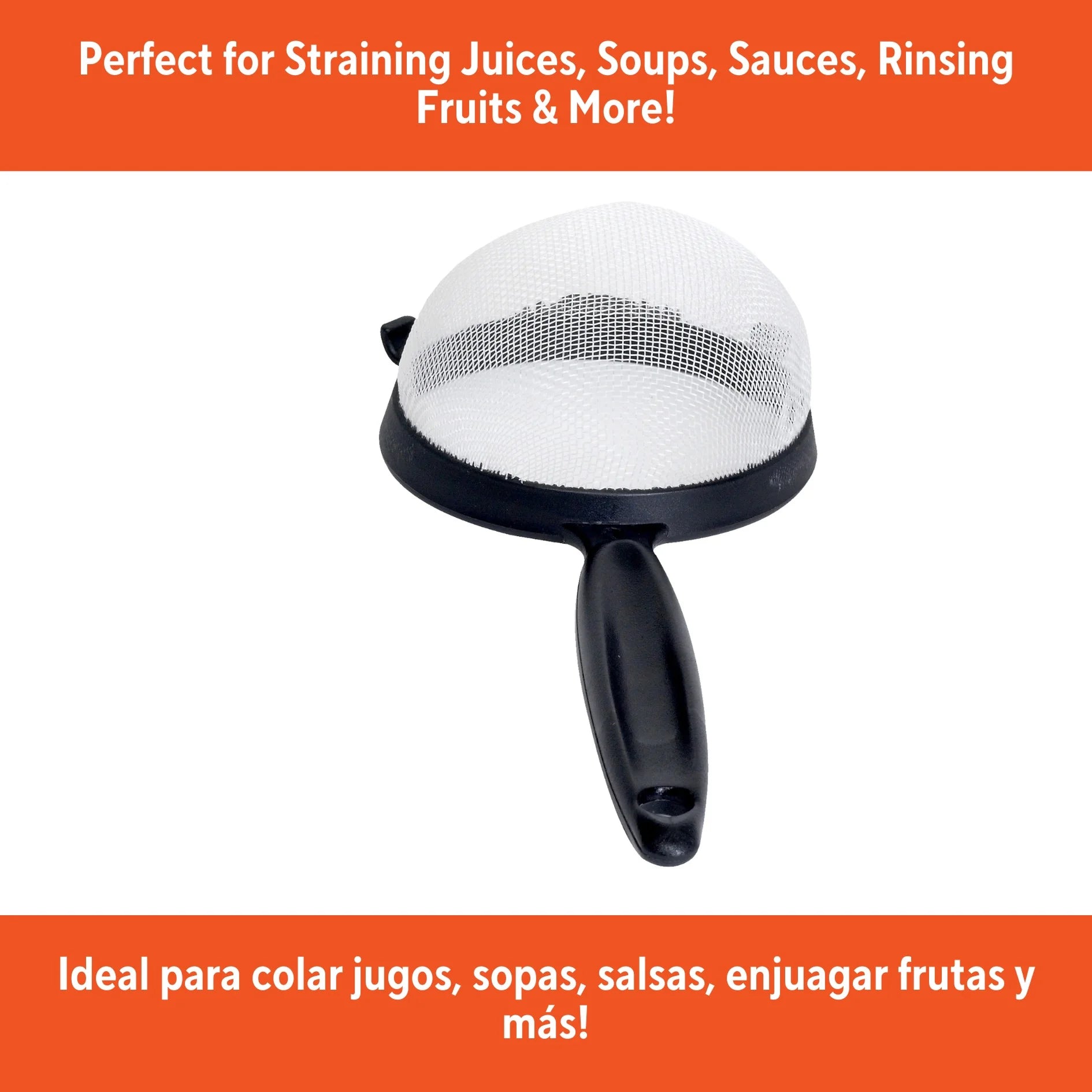 IMUSA 6in Nylon Strainer, Black | WTWL770XA