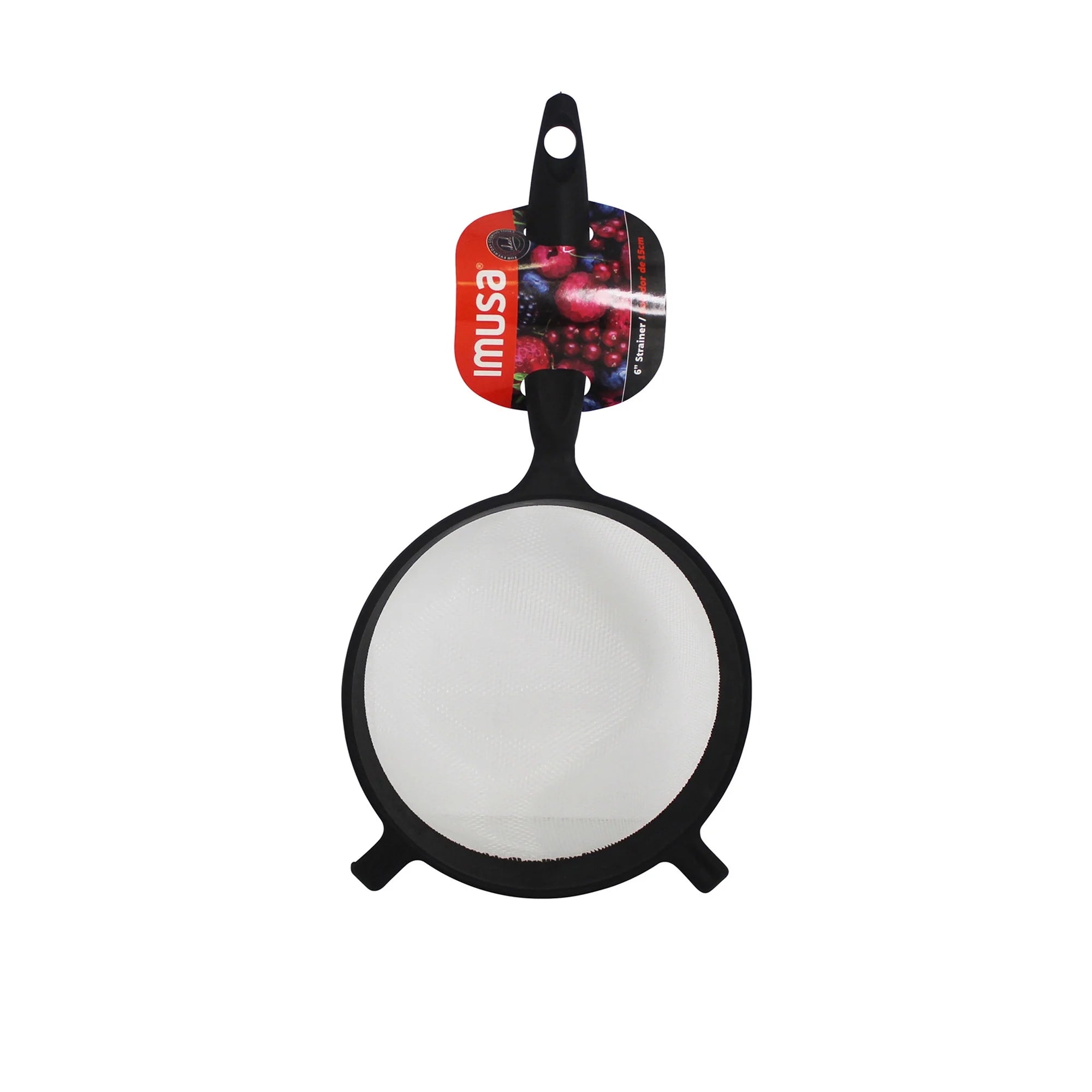 IMUSA 6in Nylon Strainer, Black | WTWL770XA