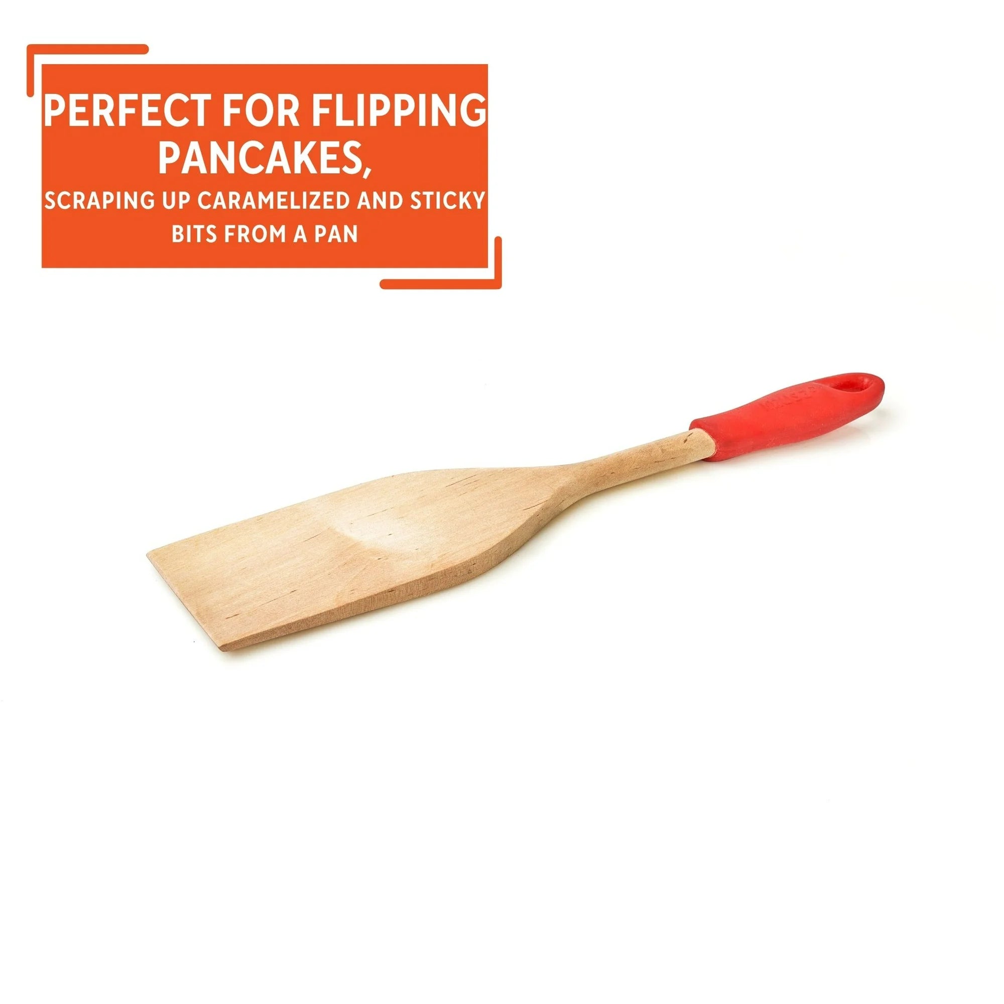 Imusa Wooden Cooking Paddle with Silicone Handle, Blue | WTWL433XB