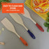 Imusa Wooden Cooking Paddle with Silicone Handle, Blue | WTWL433XB
