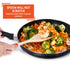 Imusa Wooden Cooking Paddle with Silicone Handle, Blue | WTWL433XB