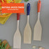 Imusa Wooden Cooking Paddle with Silicone Handle, Blue | WTWL433XB
