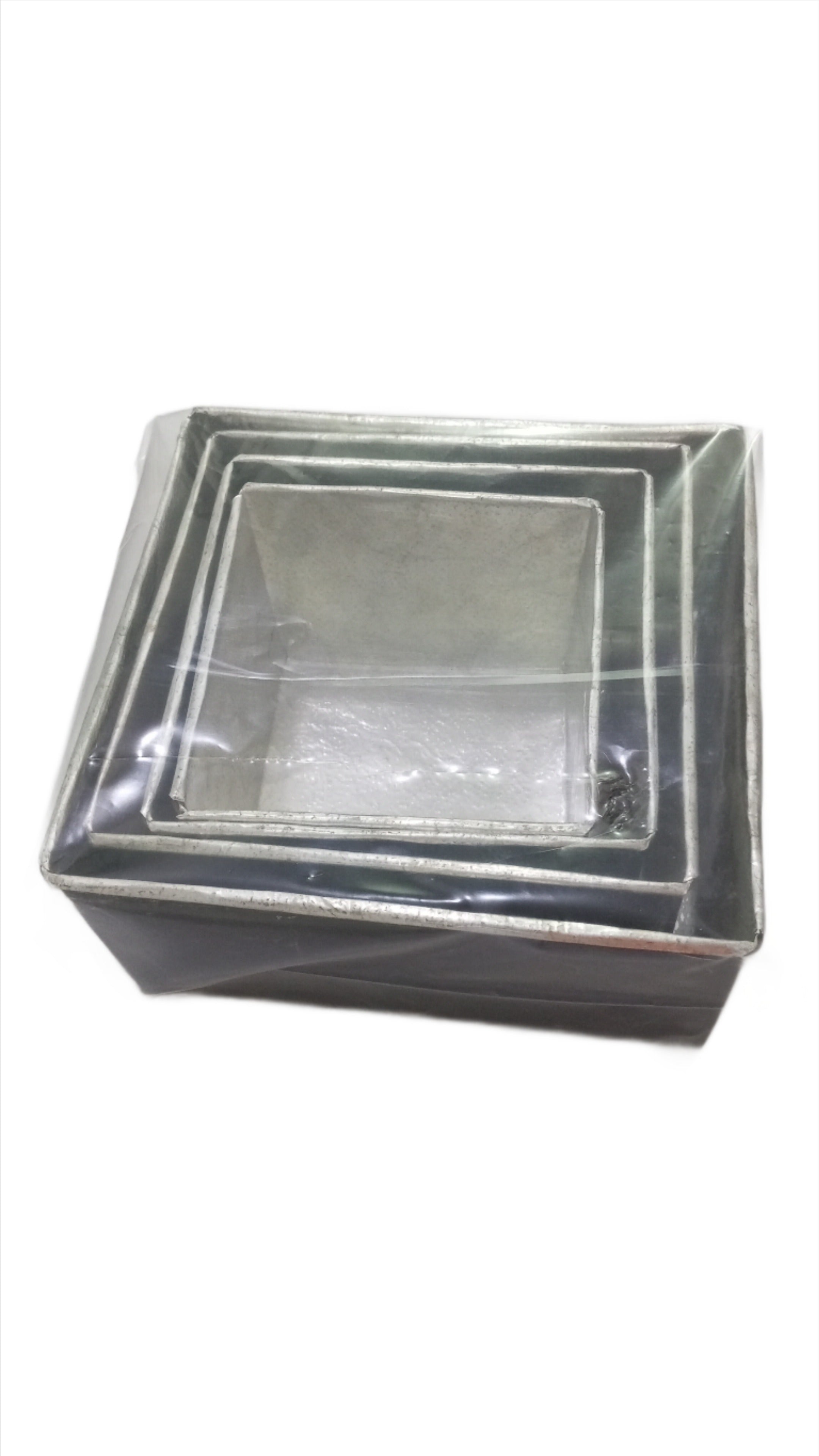 Variety Mixed Size 4in1 Set of Square Shape Pan for Baking, Black | JLV3b
