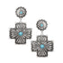 Jessica Simpson Faux Turquoise Stone Drop Earring  |  WTWL244XA
