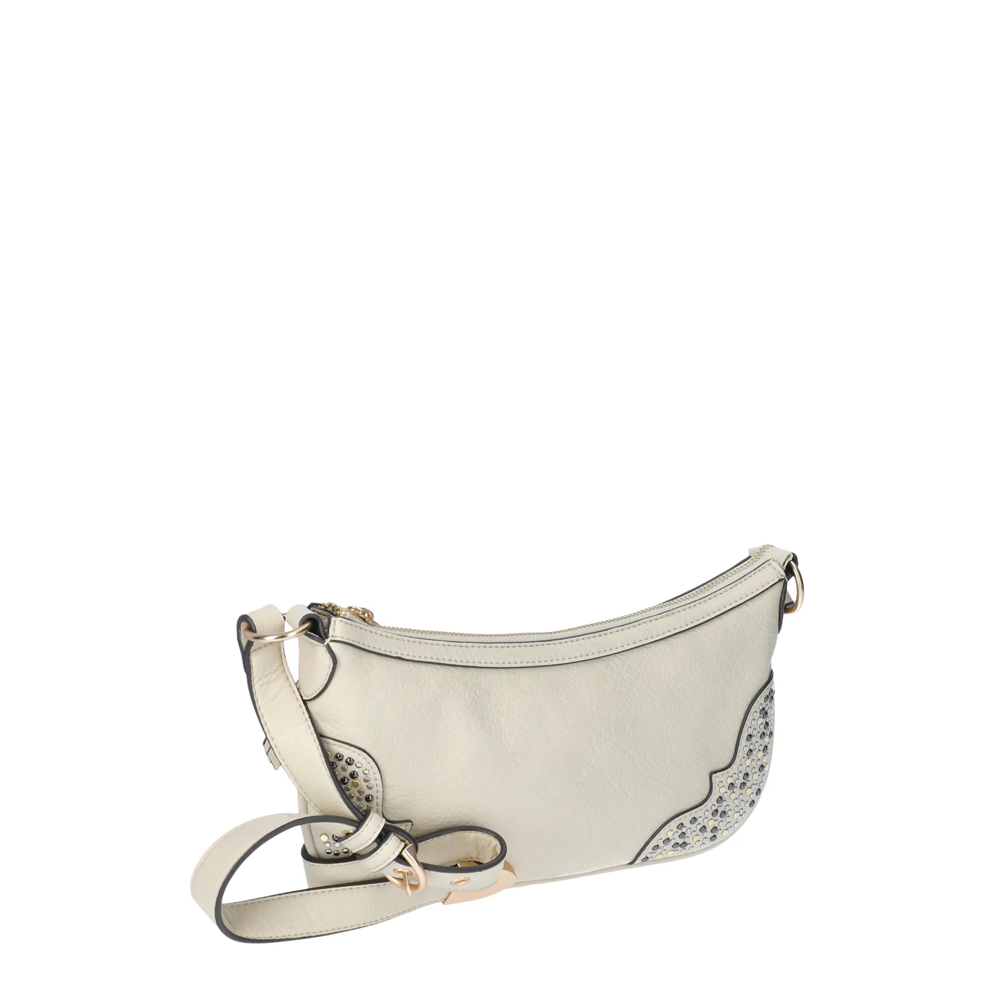 Jessica Simpson Women's Jessie Faux Leather Shoulder Handbag, Cream Bruleé  | WTWL172XA