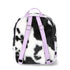 Justice Girls Cow Print Faux Fur Mini Backpack, Black |  WTWL370XA