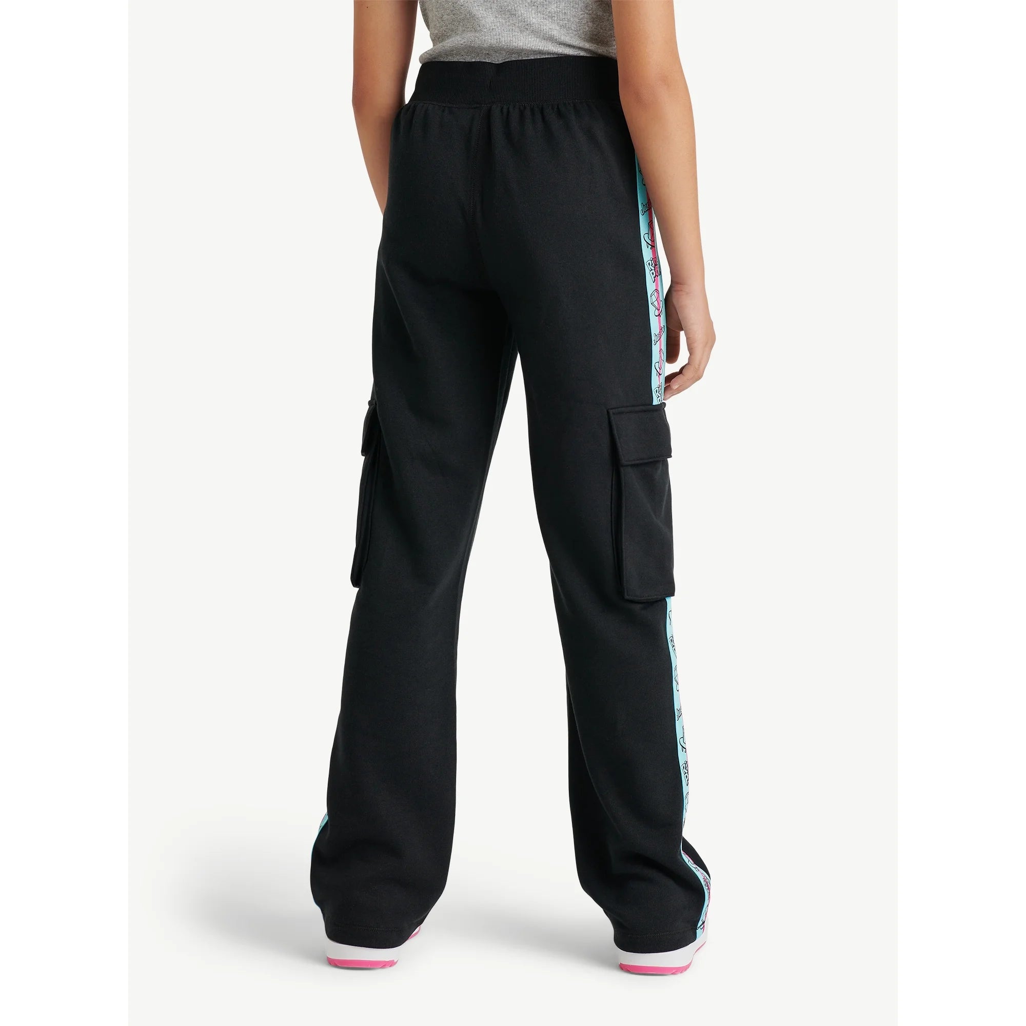 Justice Girls Ring Pop Bazooka Collab Cargo Straight Leg Pant, Sizes XS-XLP |  WTWL662XA