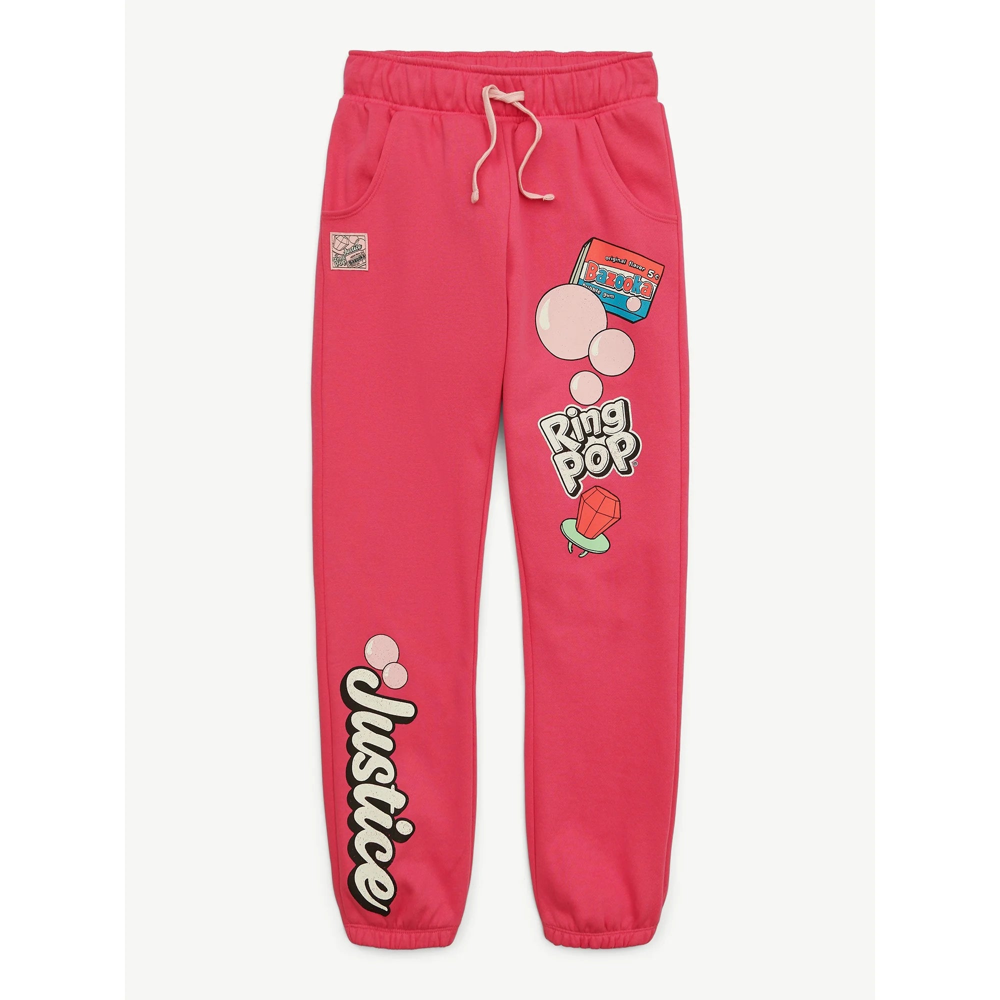 Justice Girls Ring Pop Bazooka Collab Jogger, Sizes XS-XLP | WTWL654XA