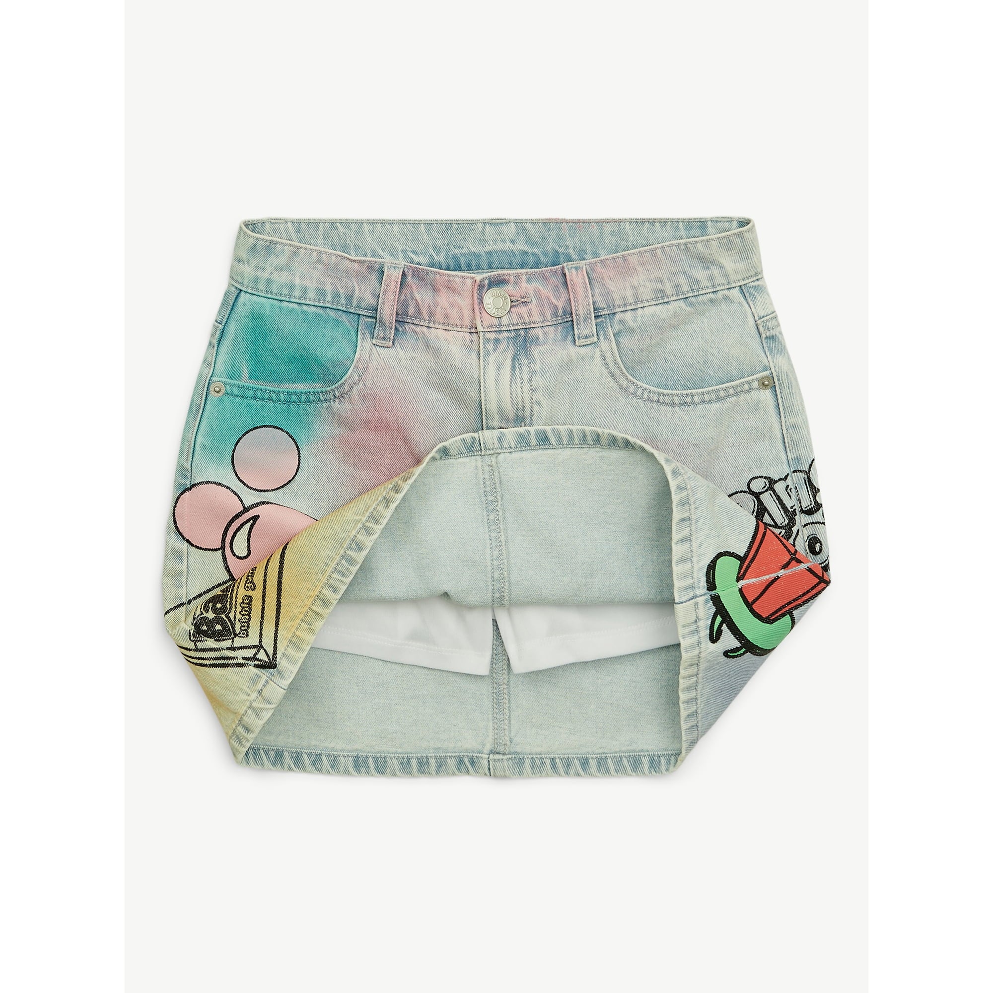 Justice Girls Ring Pop Collab Denim Skirt, Sizes 6-18 | WTWL653XA
