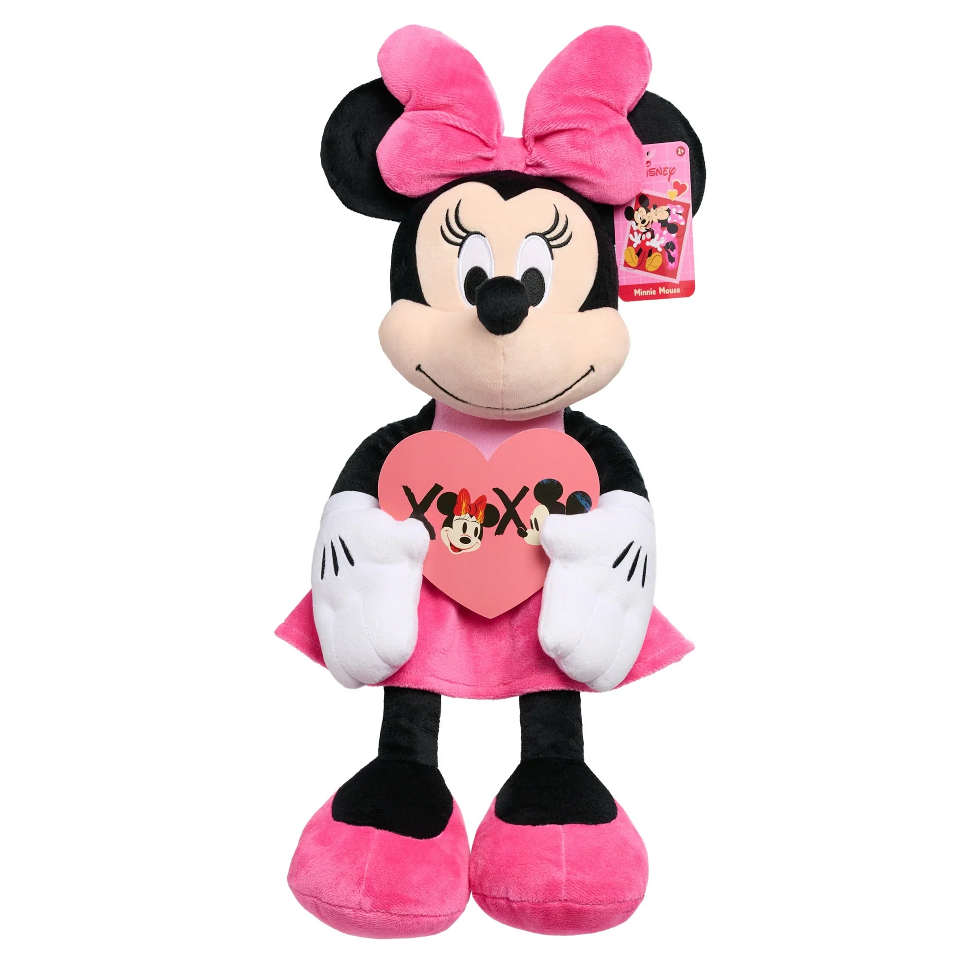 Large Plush Minnie Mouse, 19-inch Stuffed Animal, Kids Ages 2 and Up | WTWL115XA