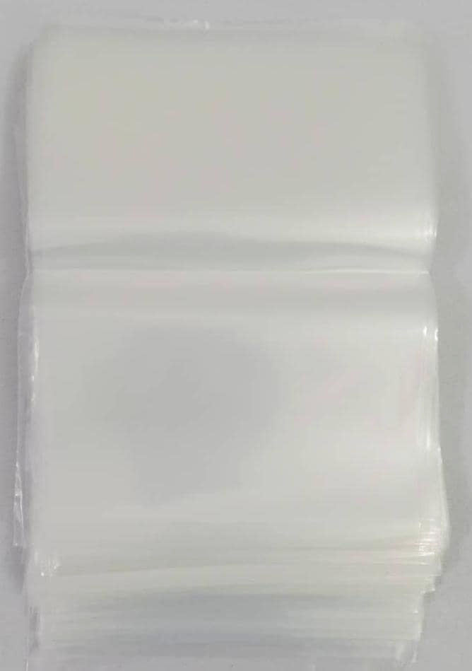 Clear Plastic Flat Open Transparent Poly Food Packaging Pouch
  8x6 (Pack of 100 Pieces)| MNK6a