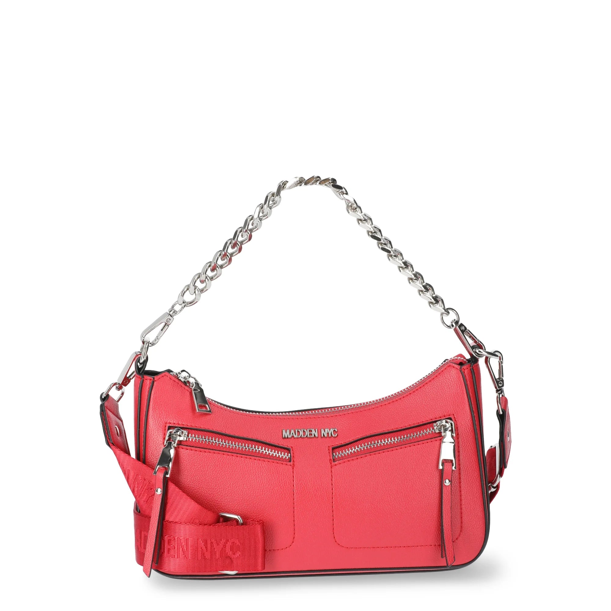 Madden NYC Women's Double Front Pocket Crossbody, Red |  WTWL368XA