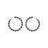 Madden NYC Women's Fashion Black Twist Large Hoop Earrings |  WTWL619XA