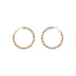 Madden NYC Women's Fashion Gold Tone Openwork Large Hoop Earrings | WTWL621XB