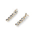 Madden NYC Women's Fashion Gold Tone Stone Gem Linear Earrings | WTWL674XA