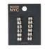 Madden NYC Women's Fashion Gold Tone Stone Gem Linear Earrings | WTWL674XA