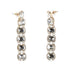 Madden NYC Women's Fashion Gold Tone Stone Gem Linear Earrings | WTWL674XA