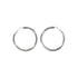 Madden NYC Women's Fashion Rhodium Openwork Large Hoop Earrings | WTWL622XB