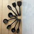 Mainstays 8-Piece Nylon Kitchen Utensil Set with Connector Ring, Black Plastic | WTWL89XA