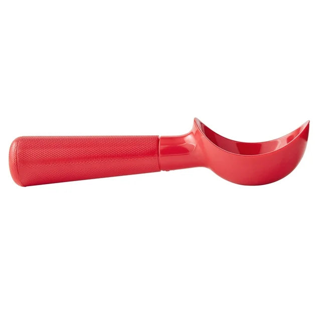 Durable Plastic Ice Cream Scoop with an Ergonomic Handle, Red | WTWL148XA