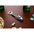 Stainless Steel and Plastic Waiter's Corkscrew Bottle Opener, Black | WTWL88XA