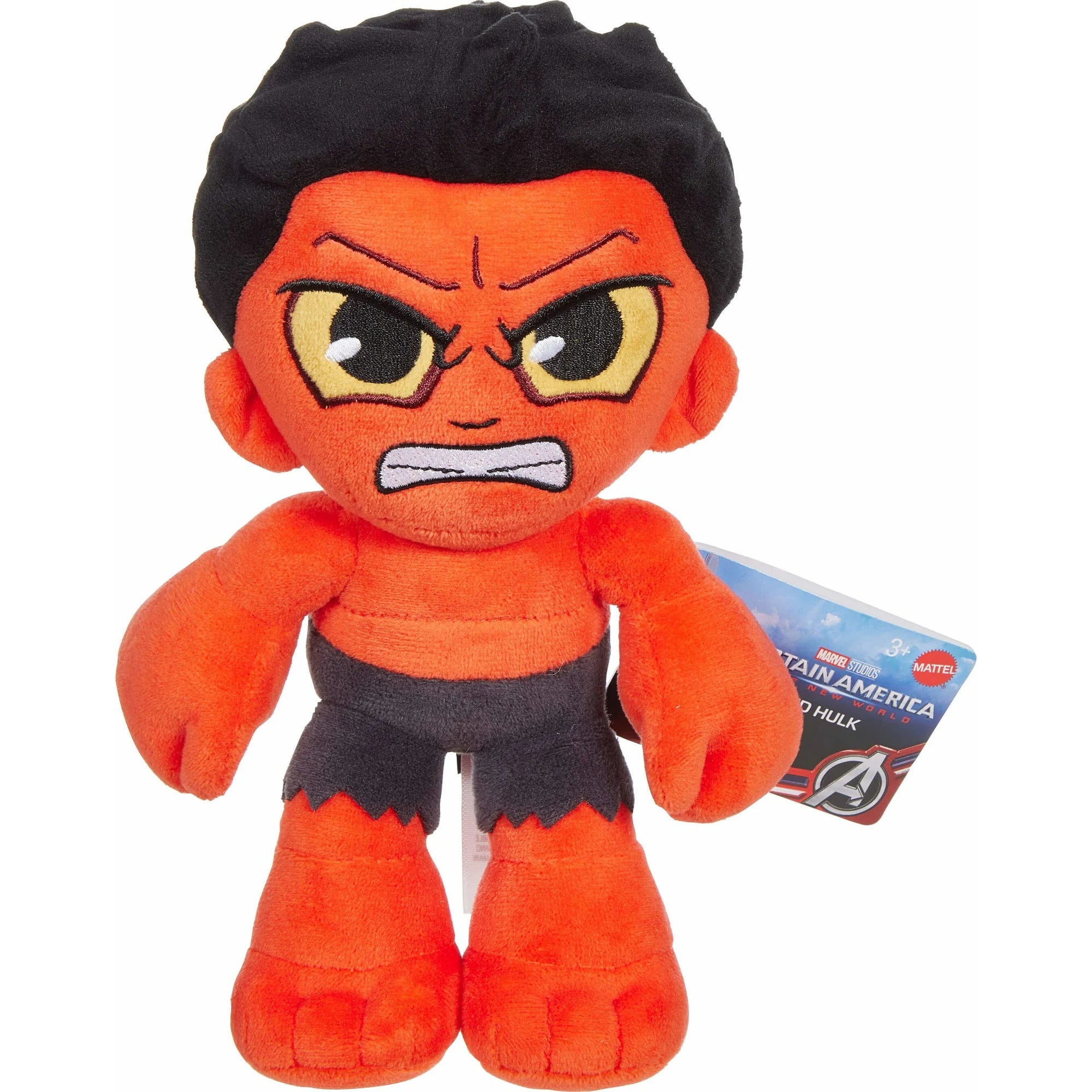 Marvel Cuutopia Red Hulk Plush Toy, 8-inch Collectible Soft Doll, Captain America: Brave New World | WTWL852XA